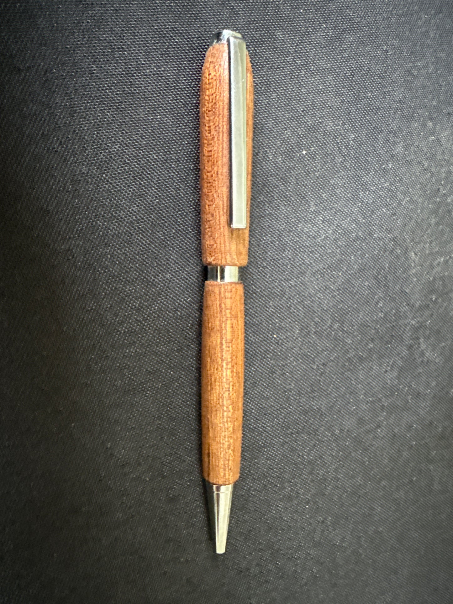 Beautiful hand-turned wooden twist action pen