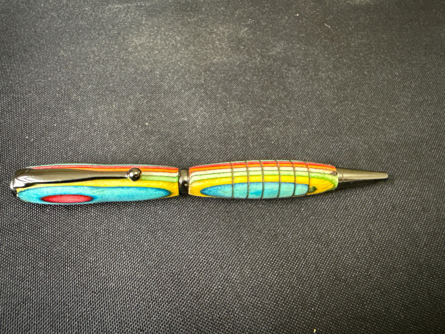 Beautiful hand-turned wooden twist action pen