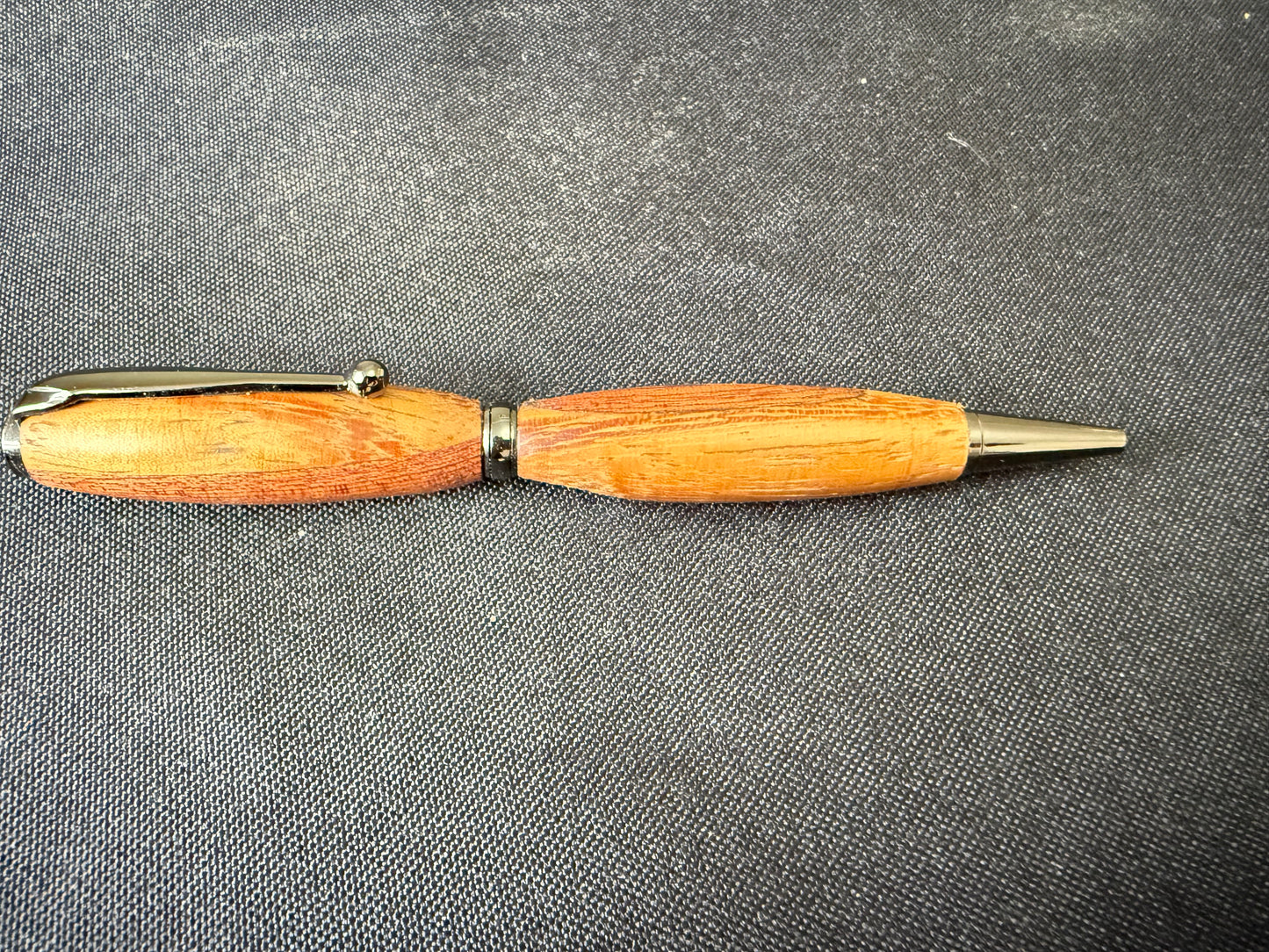 Beautiful hand-turned wooden twist action pen