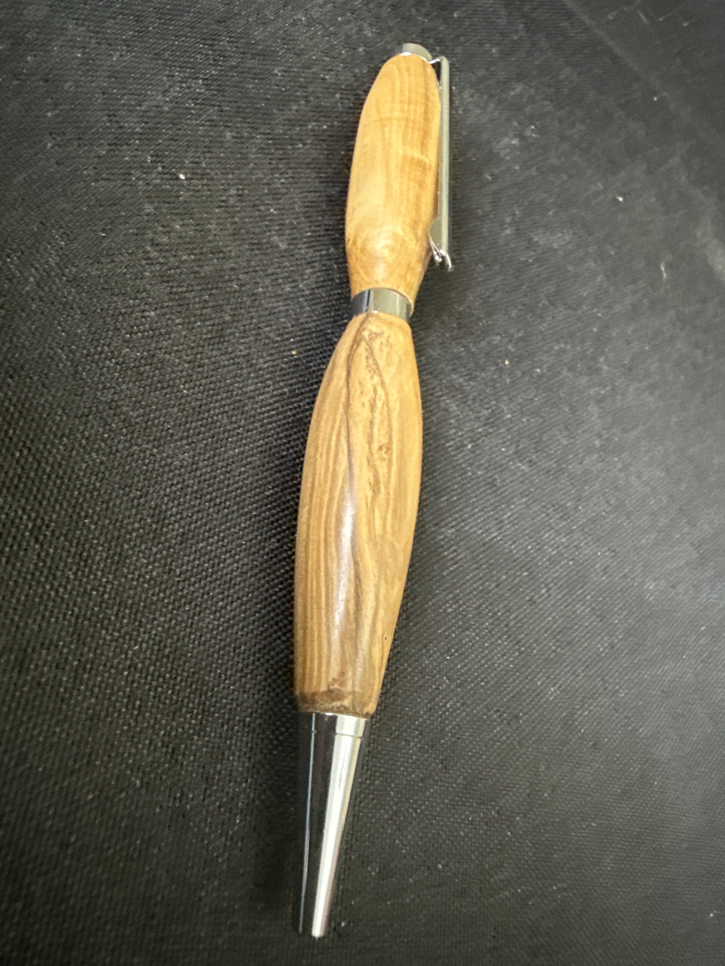 Beautiful hand-turned wooden twist action pen