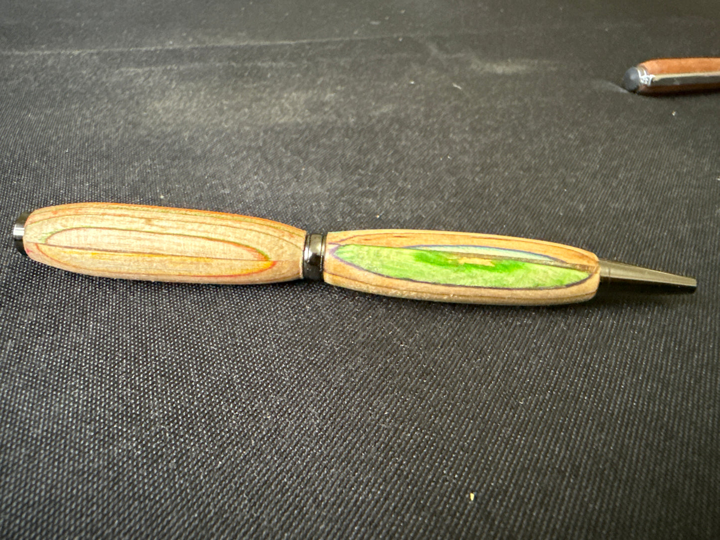 Beautiful hand-turned wooden twist action pen