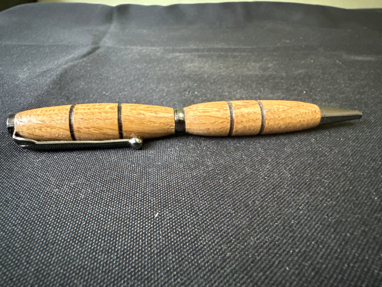 Beautiful hand-turned wooden twist action pen